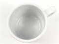 Reichsarbeitsdienst, Kantinenporzellan große Kaffeetasse, Hersteller Hutschenreuther Selb Bavaria 1939, Gesamthöhe 10cm und Durchmesser 10,5cm, gebraucht