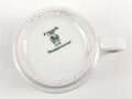 Reichsarbeitsdienst, Kantinenporzellan große Kaffeetasse, Hersteller Hutschenreuther Selb Bavaria 1939, Gesamthöhe 10cm und Durchmesser 10,5cm, gebraucht