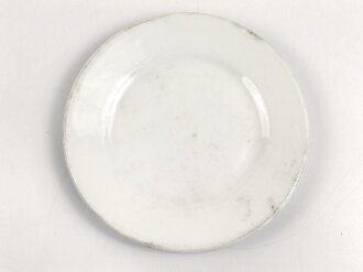 Reichsarbeitsdienst, Kantinenporzellan kleiner Teller, Hersteller Bauscher Weiden 1938, Durchmesser 18cm, gebraucht
