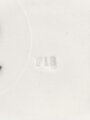 Reichsarbeitsdienst, Kantinenporzellan kleiner Teller, Hersteller Bauscher Weiden 1938, Durchmesser 18cm, gebraucht