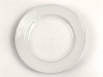 Deutsche Arbeitsfront, Kantinenporzellan kleiner Teller, Hersteller Bauscher Weiden 1938, Durchmesser 19cm, gebraucht