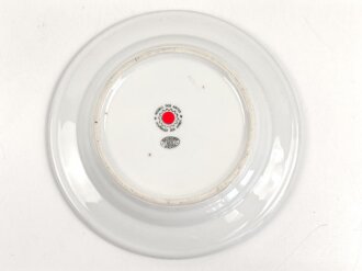 Deutsche Arbeitsfront, Kantinenporzellan kleiner Teller, Hersteller Bauscher Weiden 1938, Durchmesser 19cm, gebraucht