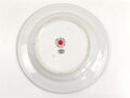 Deutsche Arbeitsfront, Kantinenporzellan kleiner Teller, Hersteller Bauscher Weiden 1938, Durchmesser 19cm, gebraucht