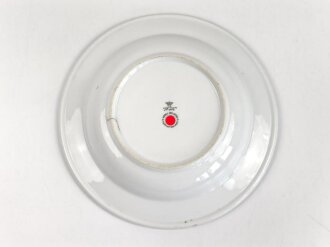 Deutsche Arbeitsfront, Kantinenporzellan Suppenteller, Hersteller TK Thun, Durchmesser 24cm, gebraucht