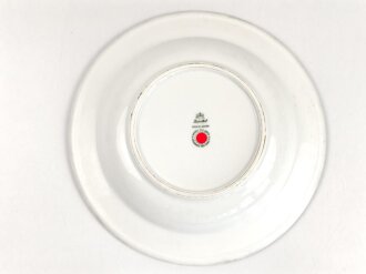 Deutsche Arbeitsfront, Kantinenporzellan Suppenteller, Hersteller R.C. Rosenthal, Durchmesser 24cm, gebraucht