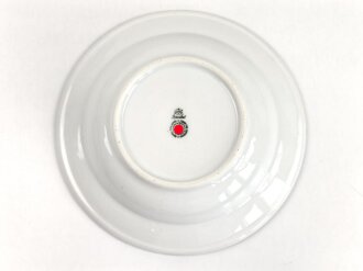 Deutsche Arbeitsfront, Kantinenporzellan Suppenteller, Hersteller R.C. Rosenthal, Durchmesser 23,5cm, gebraucht