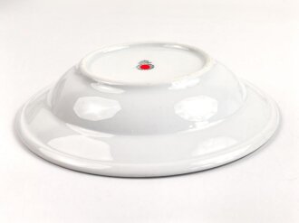 Deutsche Arbeitsfront, Kantinenporzellan Suppenteller, Hersteller R.C. Rosenthal, Durchmesser 23,5cm, gebraucht