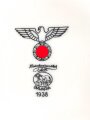 Heer, Kantinenporzellan Suppenteller, Hersteller Hutschenreuther Selb Bavaria 1938, Durchmesser 23,5cm, gebraucht