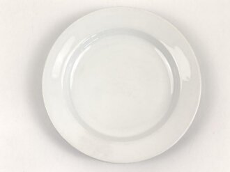 Deutsche Arbeitsfront, Kantinenporzellan Teller, Hersteller R.C. Rosenthal, Durchmesser 23,5cm, gebraucht