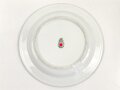Deutsche Arbeitsfront, Kantinenporzellan Teller, Hersteller R.C. Rosenthal, Durchmesser 23,5cm, gebraucht