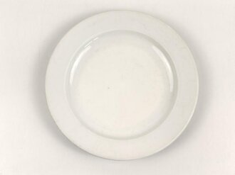 Deutsche Arbeitsfront, Kantinenporzellan Teller, Hersteller R.C. Rosenthal, Durchmesser 23,5cm, gebraucht