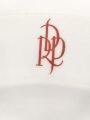 Deutsche Arbeitsfront, Kantinenporzellan Teller, Hersteller Hutschenreuther Selb Bavaria Germany, Durchmesser 23,5cm, gebraucht, Randschaden