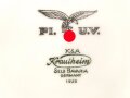 Luftwaffe, Kantinenporzellan Teller, Hersteller K&A Krautheim Selb Bavaria Germany 1938, Durchmesser 23cm, gebraucht