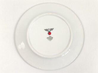 Heer, Kantinenporzellan Teller, Hersteller K&A Krautheim Selb Bavaria Germany 1938, Durchmesser 23cm, gebraucht