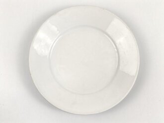 Reichsarbeitsdienst, Kantinenporzellan Teller, Hersteller Hutschenreuther 1940, Durchmesser 23cm, gebraucht