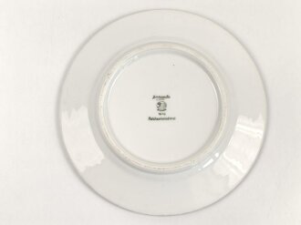 Reichsarbeitsdienst, Kantinenporzellan Teller, Hersteller Hutschenreuther 1940, Durchmesser 23cm, gebraucht