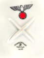 Heer, Kantinenporzellan große, eckige Schale, Kantenlänge 28cm, Hersteller Johann Haviland Bavaria 1938. Gebraucht