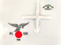 Luftwaffe, Kantinenporzellan große, eckige Schale, Kantenlänge 28cm, Hersteller Johann Haviland Bavaria 1938. Gebraucht