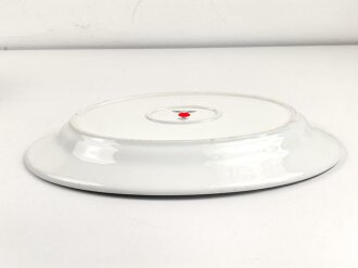 Luftwaffe, Kantinenporzellan große Vorlegeplatte, Gesamtlänge 41cm, Hersteller Rosenthal 1941. Gebraucht