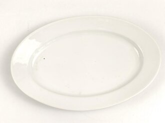 Heer, Kantinenporzellan große Vorlegeplatte, Gesamtlänge 41cm, Hersteller C.T. Tielsch-Altwasser 1941, Gebraucht