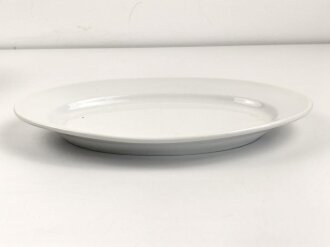 Heer, Kantinenporzellan große Vorlegeplatte, Gesamtlänge 41cm, Hersteller C.T. Tielsch-Altwasser 1941, Gebraucht