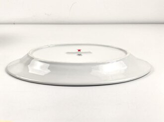 Heer, Kantinenporzellan große Vorlegeplatte, Gesamtlänge 41cm, Hersteller C.T. Tielsch-Altwasser 1941, Gebraucht