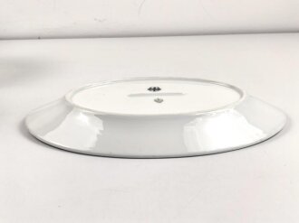 Reichswehr, Kantinenporzellan große Vorlegeplatte, Gesamtlänge 41cm, Hersteller CM Hutschenreuther Hohenberg Bavaria 1928, Gebraucht