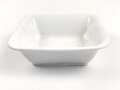 Heer, Kantinenporzellan kleine, eckige Schale, Kantenlänge 21cm, Hersteller Bauscher Weiden 1938. Gebraucht