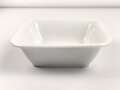 Heer, Kantinenporzellan kleine, eckige Schale, Kantenlänge 21,5cm, Hersteller Rosenthal Selb-Germany 1942. Gebraucht