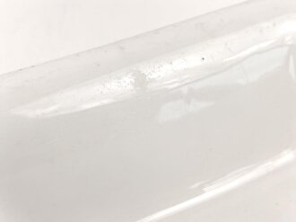 Reichsarbeitsdienst, Kantinenporzellan kleine, eckige Schale, Kantenlänge 21cm, Hersteller Bavaria Tirschenreuth 1940. Gebraucht