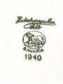 Kantinenporzellan tiefe Schale, Durchmesser 21cm, Hersteller Hutschenreuther Selb Bavaria 1940. Gebraucht