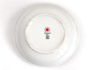 Deutsche Arbeitsfront, Kantinenporzellan Schale, Durchmesser 21cm, Hersteller Hutschenreuther Selb LHS Bavaria Germany. Gebraucht