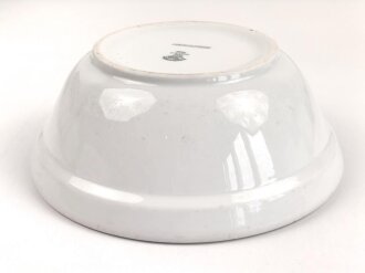 Arbeitsdienst, Kantinenporzellan Schale, Durchmesser 21,5cm, Hersteller Hutschenreuther Selb. Bavaria 1935. Gebraucht