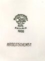 Arbeitsdienst, Kantinenporzellan Schale, Durchmesser 21,5cm, Hersteller Hutschenreuther Selb. Bavaria 1935. Gebraucht