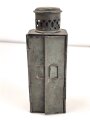 Blechlaterne, Originallack, Höhe etwa 21,5cm, Funktion nicht geprüft