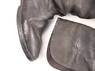 Kaiserreich, Paar Stiefel für Berittene Mannschaften. Stark getragenes Paar, ungereinigt, Sohlenlänge etwa 29,5cm