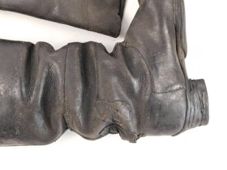 Kaiserreich, Paar Stiefel für Berittene Mannschaften. Stark getragenes Paar, ungereinigt, Sohlenlänge etwa 29,5cm