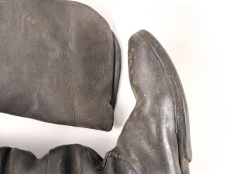 Kaiserreich, Paar Stiefel für Berittene Mannschaften. Stark getragenes Paar, ungereinigt, Sohlenlänge etwa 29,5cm