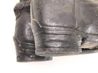 Kaiserreich, Paar Stiefel für Berittene Mannschaften. Stark getragenes Paar, ungereinigt, Sohlenlänge etwa 29,5cm