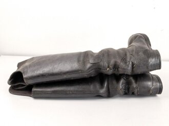 Kaiserreich, Paar Stiefel für Berittene Mannschaften. Stark getragenes Paar, ungereinigt, Sohlenlänge etwa 29,5cm