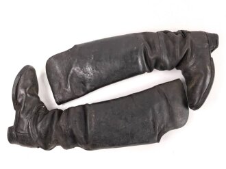Kaiserreich, Paar Stiefel für Berittene Mannschaften. Stark getragenes Paar, ungereinigt, Sohlenlänge etwa 29,5cm