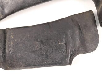 Kaiserreich, Paar Stiefel für Berittene Mannschaften. Stark getragenes Paar, ungereinigt, Sohlenlänge etwa 29,5cm