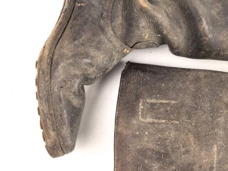 Wehrmacht, Paar Stiefel für Mannschaften der Kavallerie. Ungereinigtes Paar, Sohlenlänge etwa 28cm