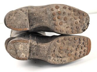 Wehrmacht, Paar Stiefel für Mannschaften der Kavallerie. Ungereinigtes Paar, Sohlenlänge etwa 28cm