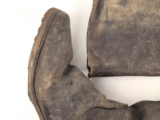 Wehrmacht, Paar Stiefel für Mannschaften der Kavallerie. Ungereinigtes Paar, Sohlenlänge etwa 28cm