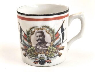 1.Weltkrieg, Porzellantasse mit Motiv "General...