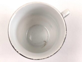 1.Weltkrieg, Porzellantasse mit Motiv "Mit Gott für König und Vaterland" Höhe etwa 8cm