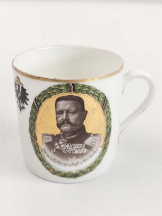 1.Weltkrieg, Porzellantasse mit Motiv "General...