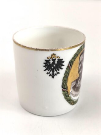 1.Weltkrieg, Porzellantasse mit Motiv "General...