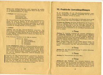 Notek " Betriebs- und Einbauvorschrift Kraftfahrzeug Nachtmarschgerät", 16 Seiten, komplett, selten